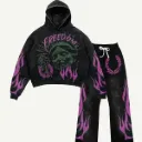 Fashion Casual Printed Polyester Sweater
