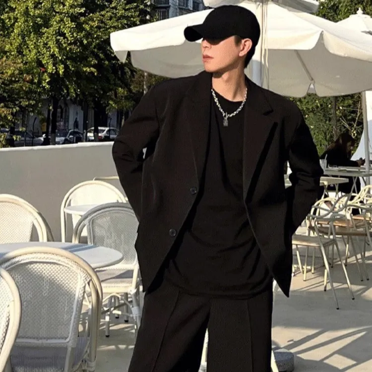 Mens Casual Spring Autumn Suit Jacket (M)